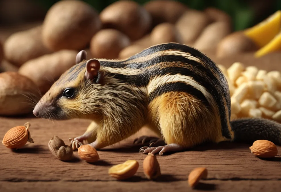 La dieta básica de las ardillas voladoras